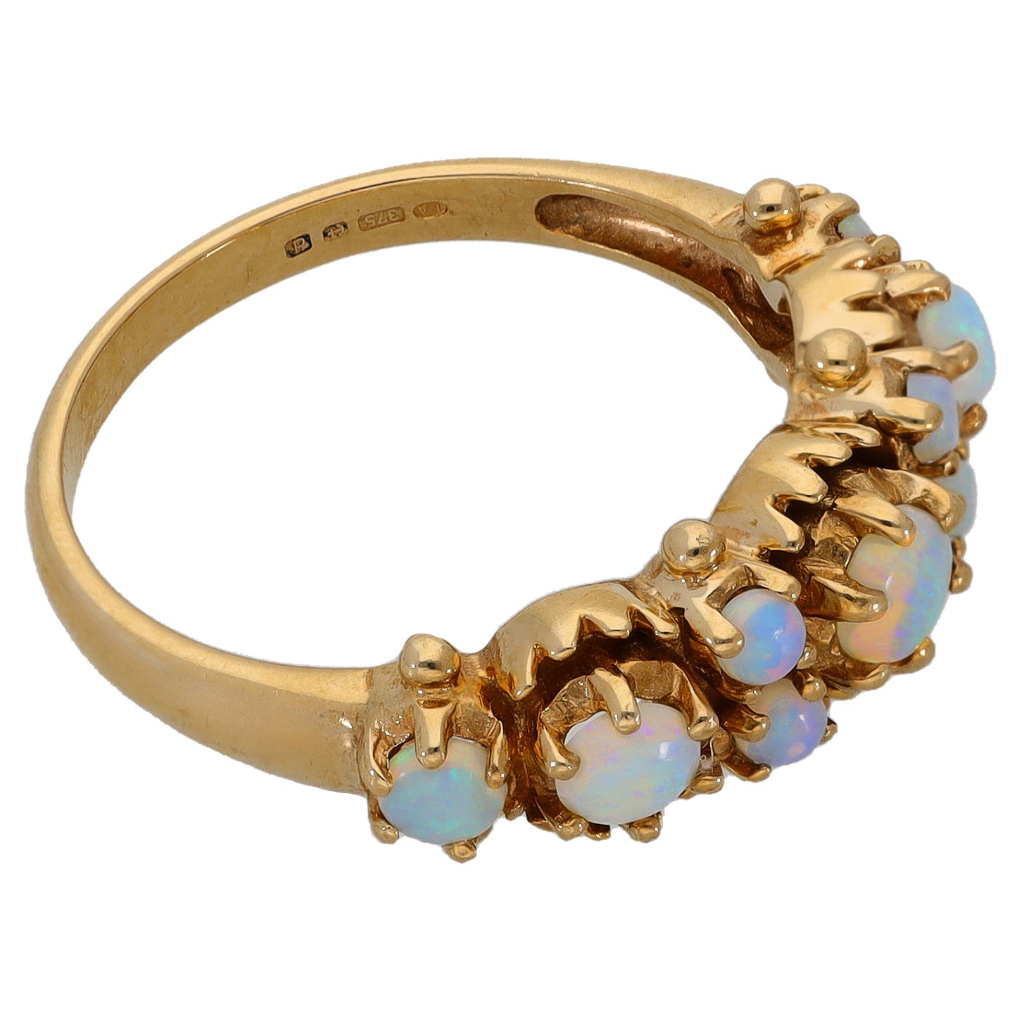 9ct Gold Opal Dress/Cocktail Ring Size O