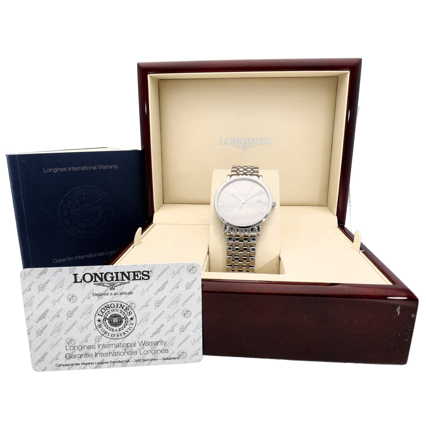 Longines Elegant L4.810.4 37mm Stainless Steel Watch