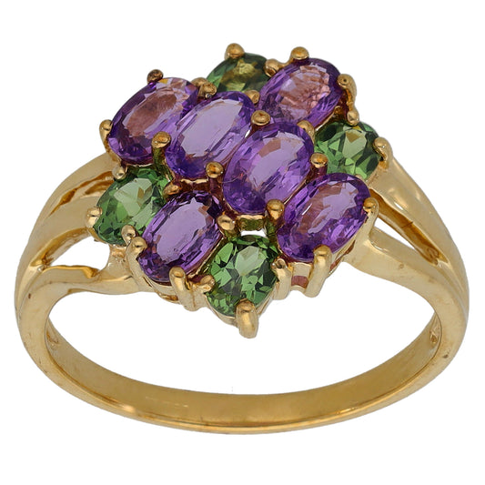 9ct Gold Sapphire Dress/Cocktail Ring Size P