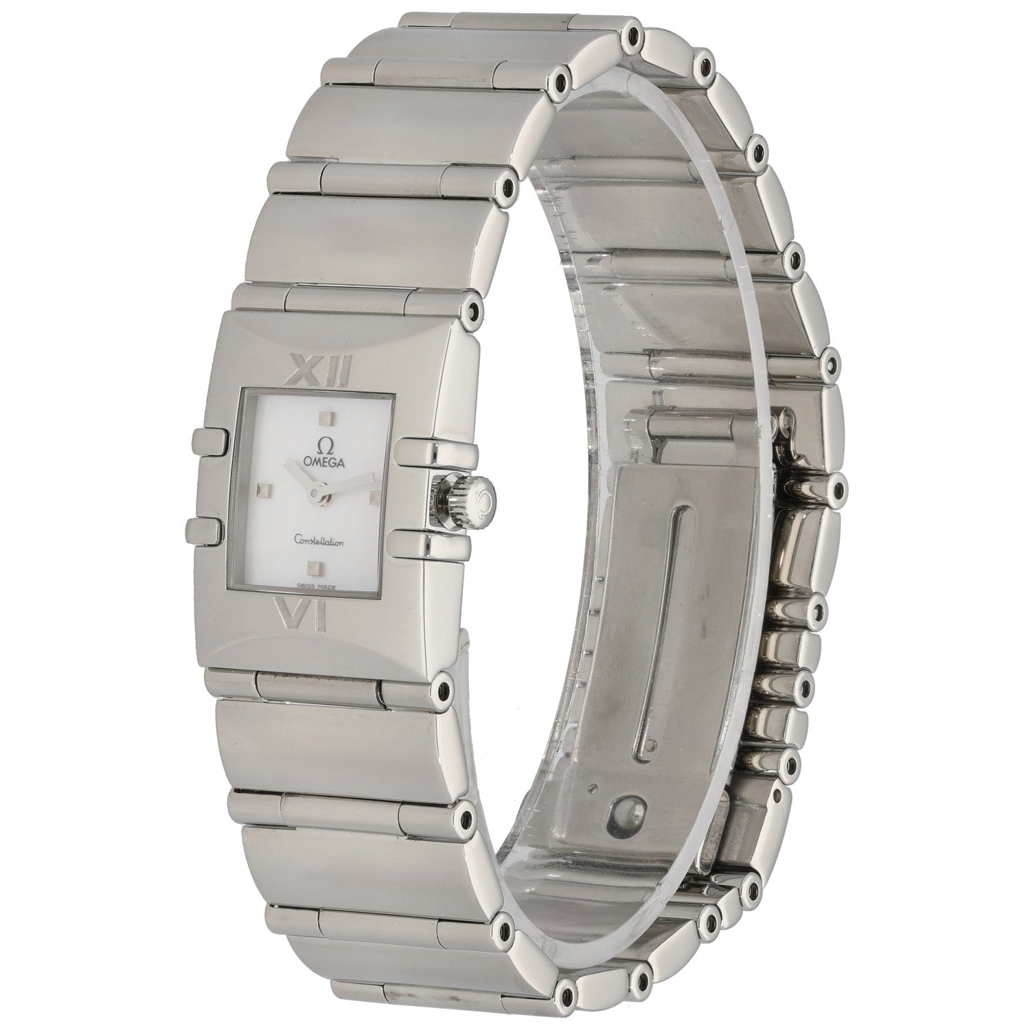 Omega Constellation 1521.71.00, White Dial, Stainless Steel, Front angle image