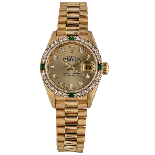Rolex Lady Datejust 69078 26mm Gold Watch