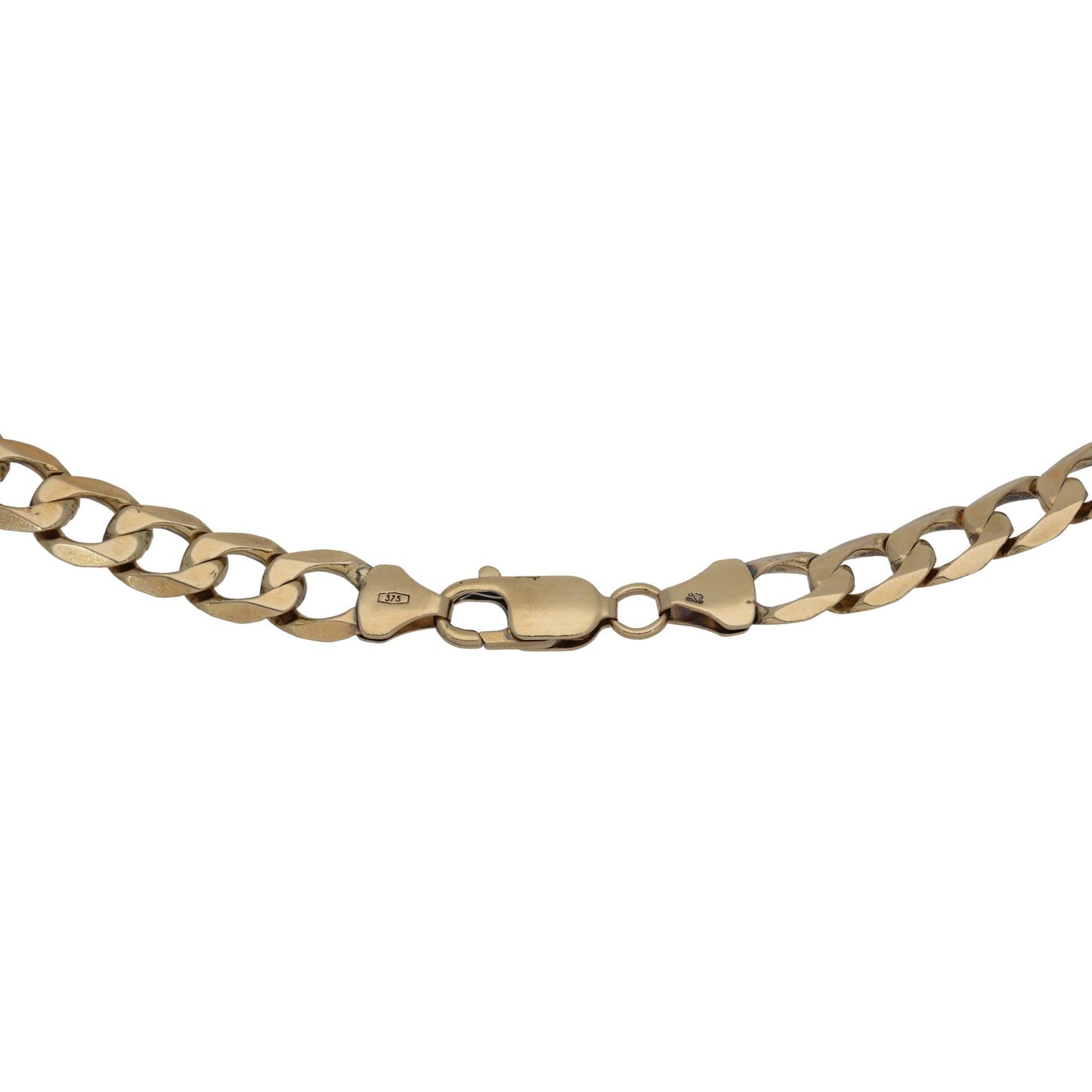 9ct Gold Curb Chain 22"