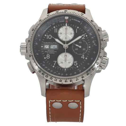 Hamilton Khaki Aviation X-Wind H77616533 44mm Stainless Steel Watch