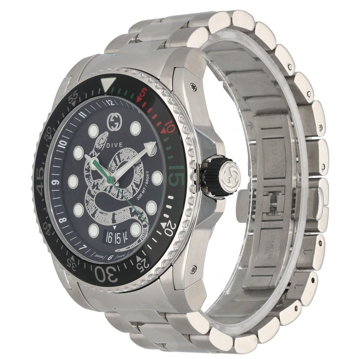 Gucci Dive 136.2 45mm Stainless Steel Watch
