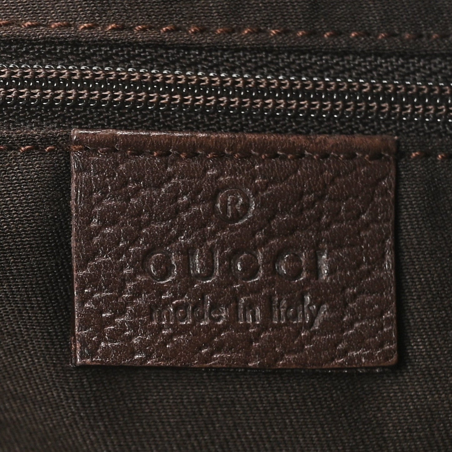 Gucci Abbey Tote GG Canvas Bag - Brown