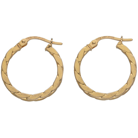 9ct Gold Hoop Earrings