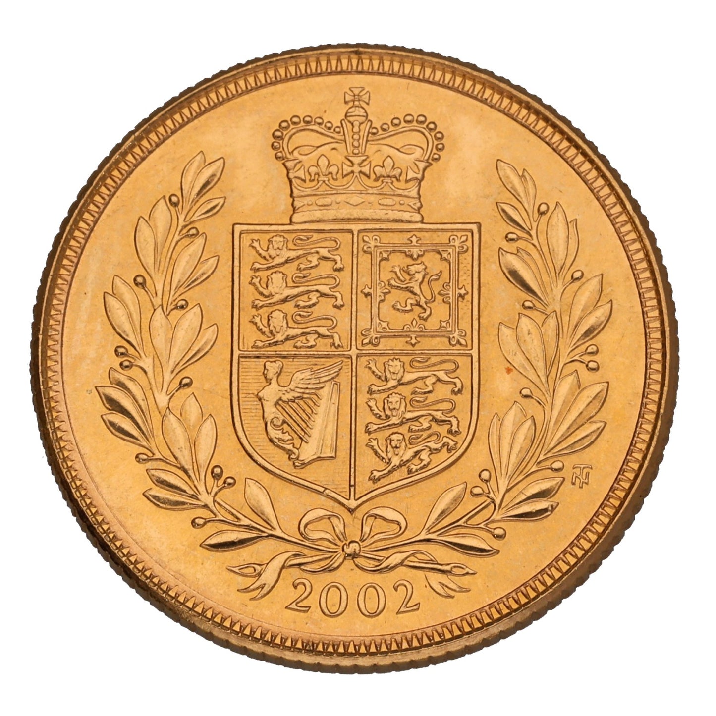 22ct Gold Queen Elizabeth II Full Sovereign Coin 2002