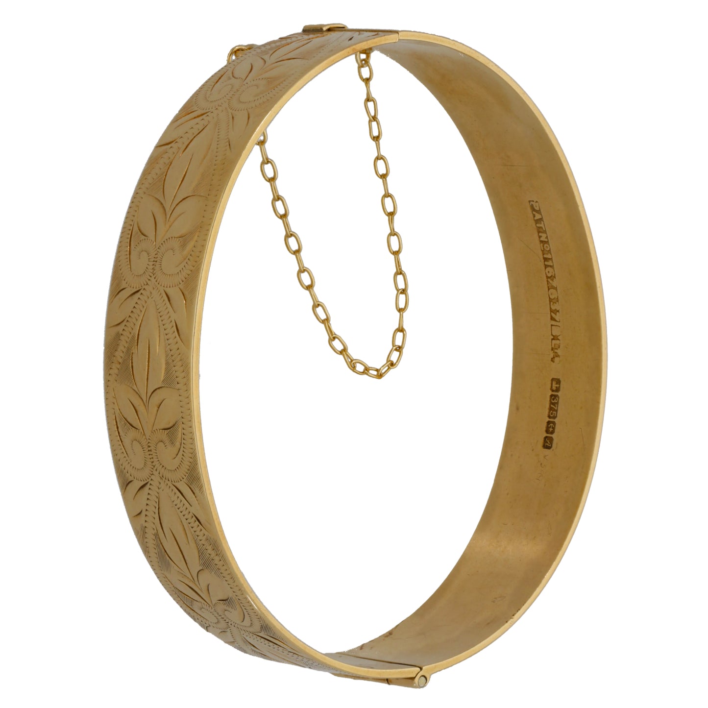 9ct Gold Hinged/Clasp Bangle