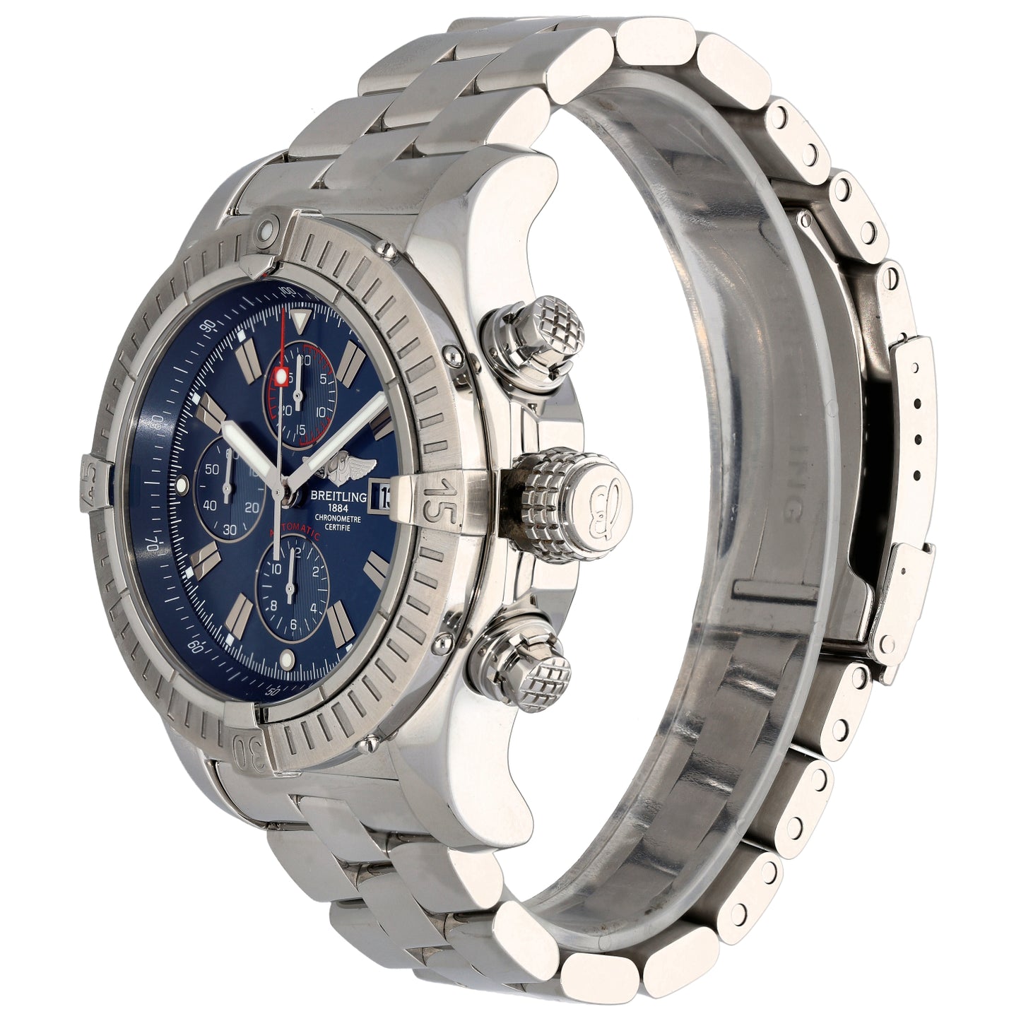 Breitling Super Avenger A13370 48mm Stainless Steel Watch
