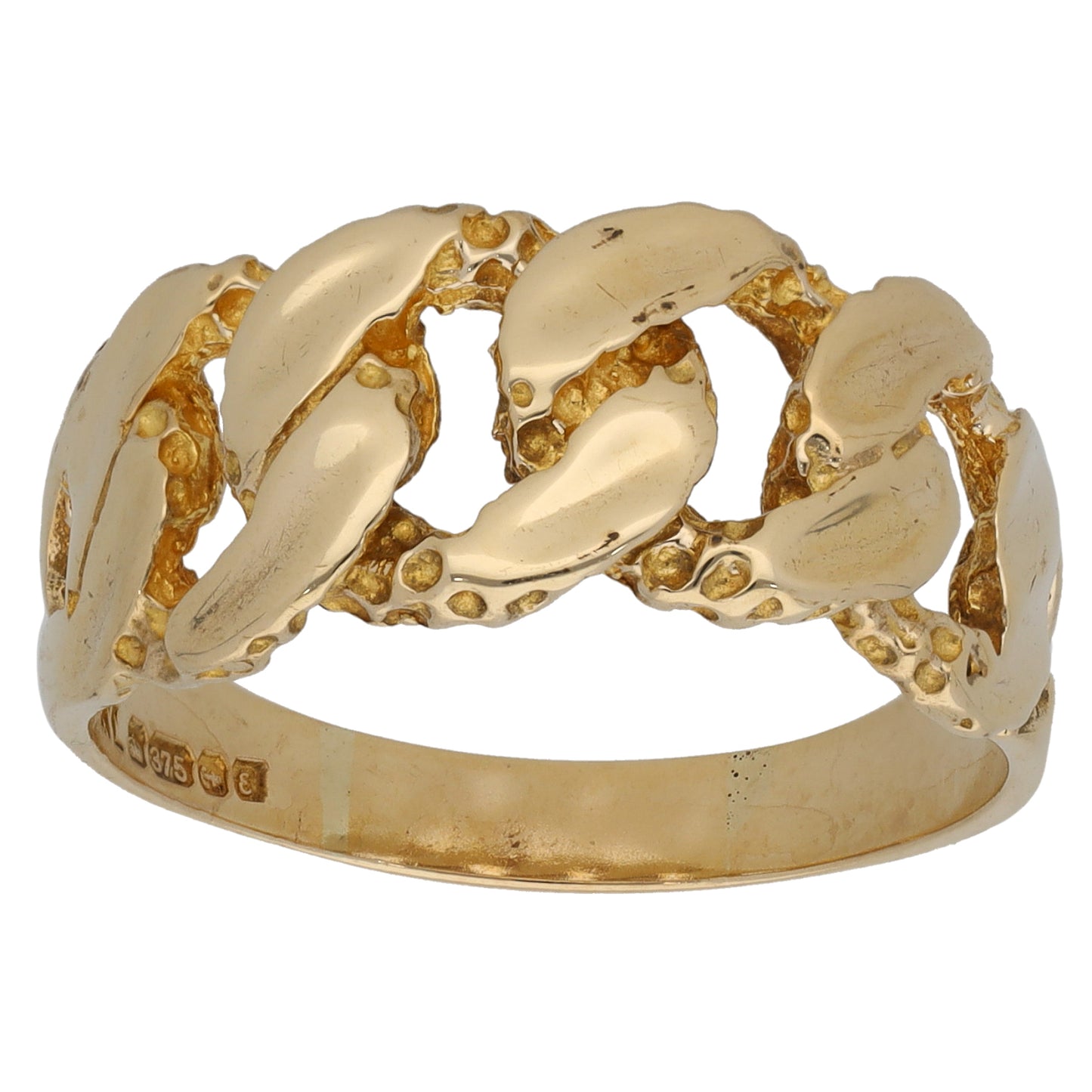 9ct Gold Alternative Ring Size T