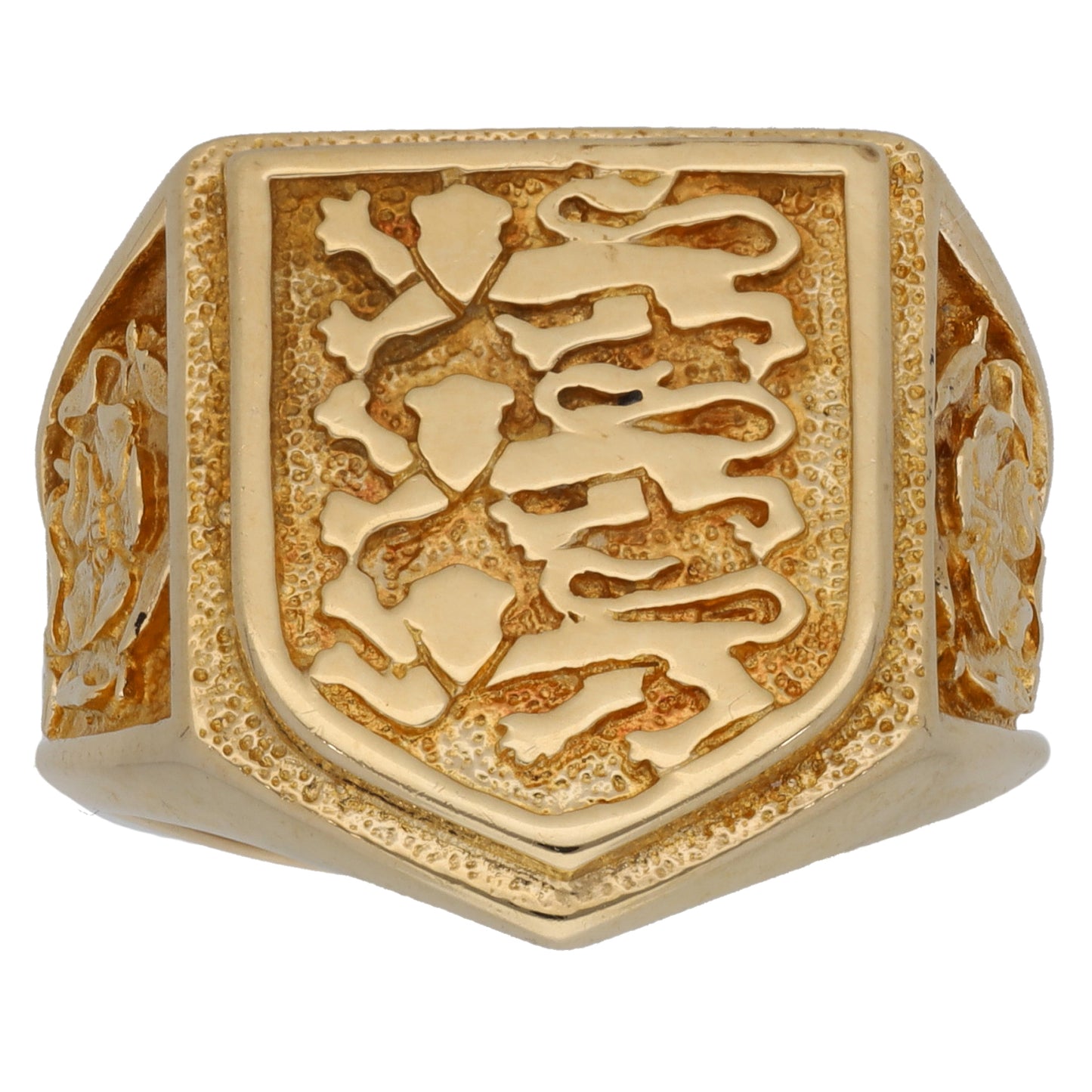 9ct Gold England Signet Ring Size T