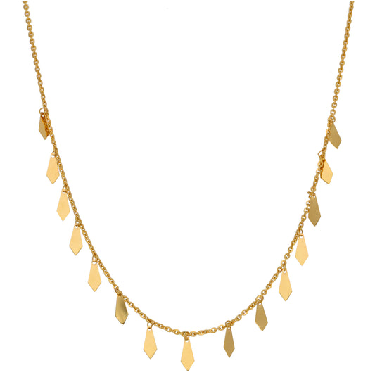 New 22ct Gold Fancy Necklace 16"