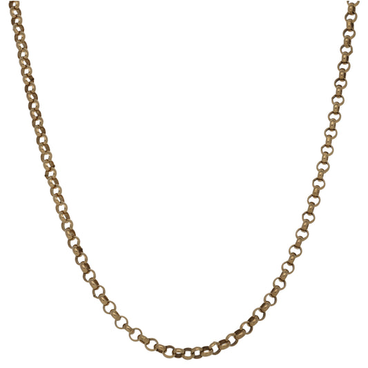 9ct Gold Belcher Chain 22"