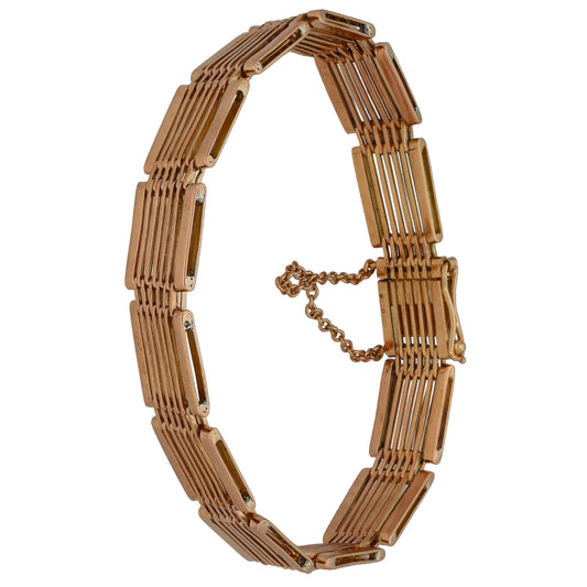 9ct Gold Gate Bracelet