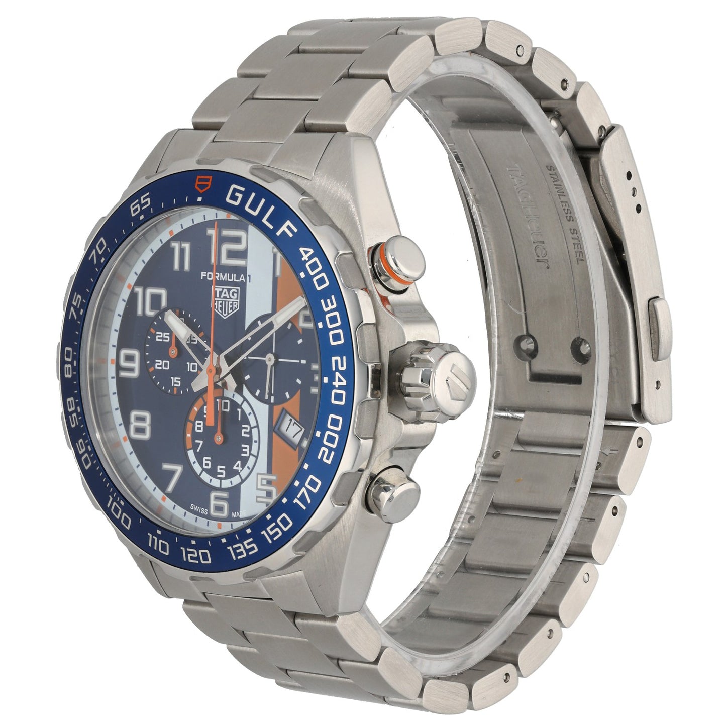 Tag Heuer Formula 1 Gulf CAZ101AT 43mm Stainless Steel Watch
