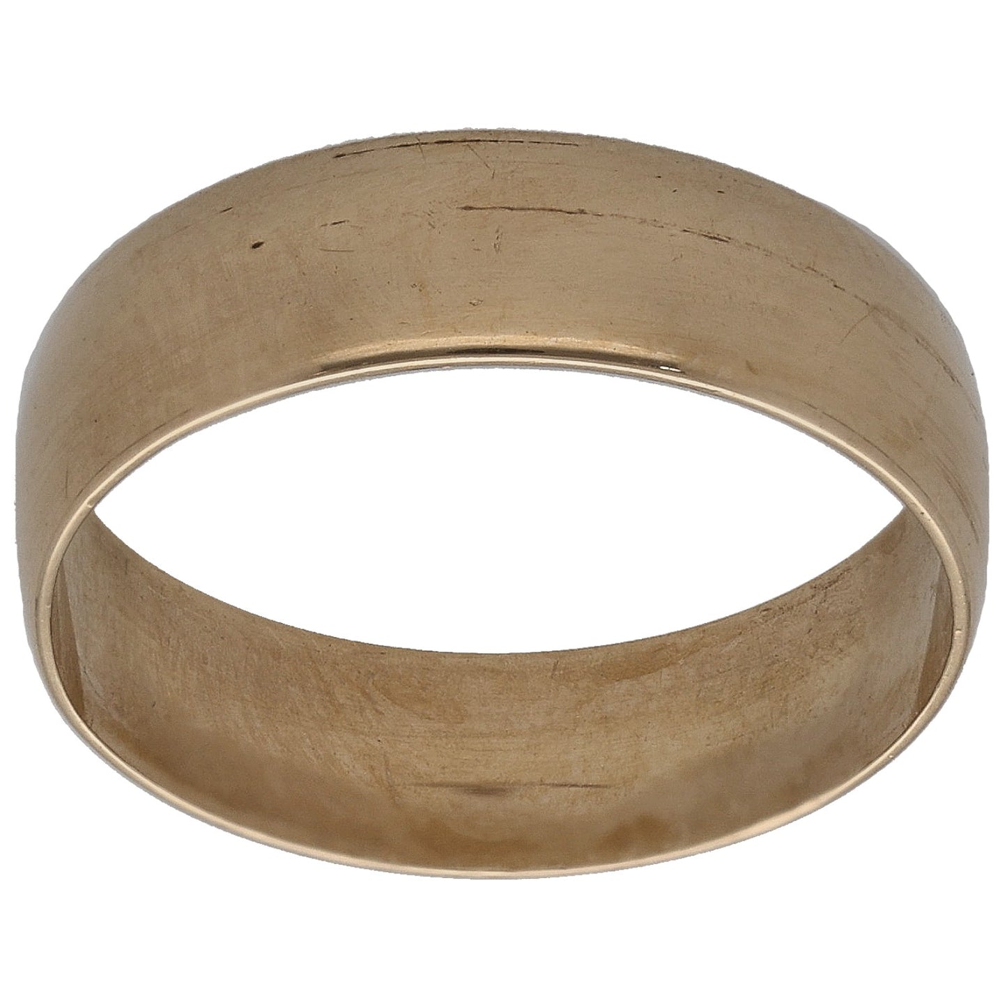 9ct Gold Plain Wedding Ring Size L