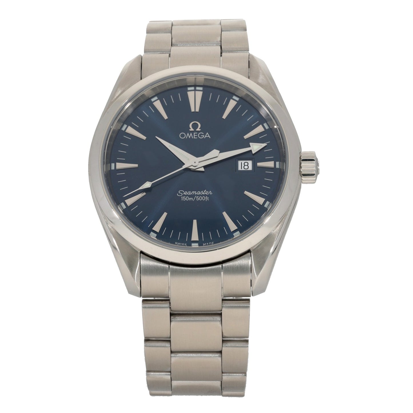 Omega Seamaster Aqua Terra 2517.80.00, Blue Dial, Stainless Steel, Front Image