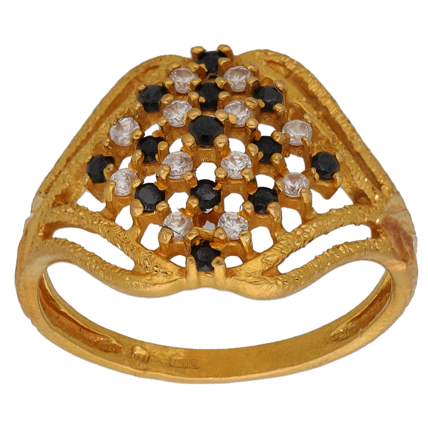 22ct Gold Imitation Dress/Cocktail Ring Size M