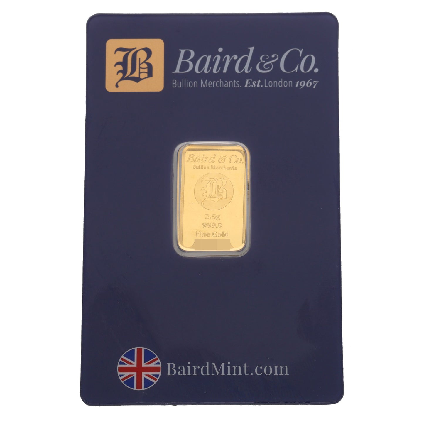 24ct 2.5g Gold Bar