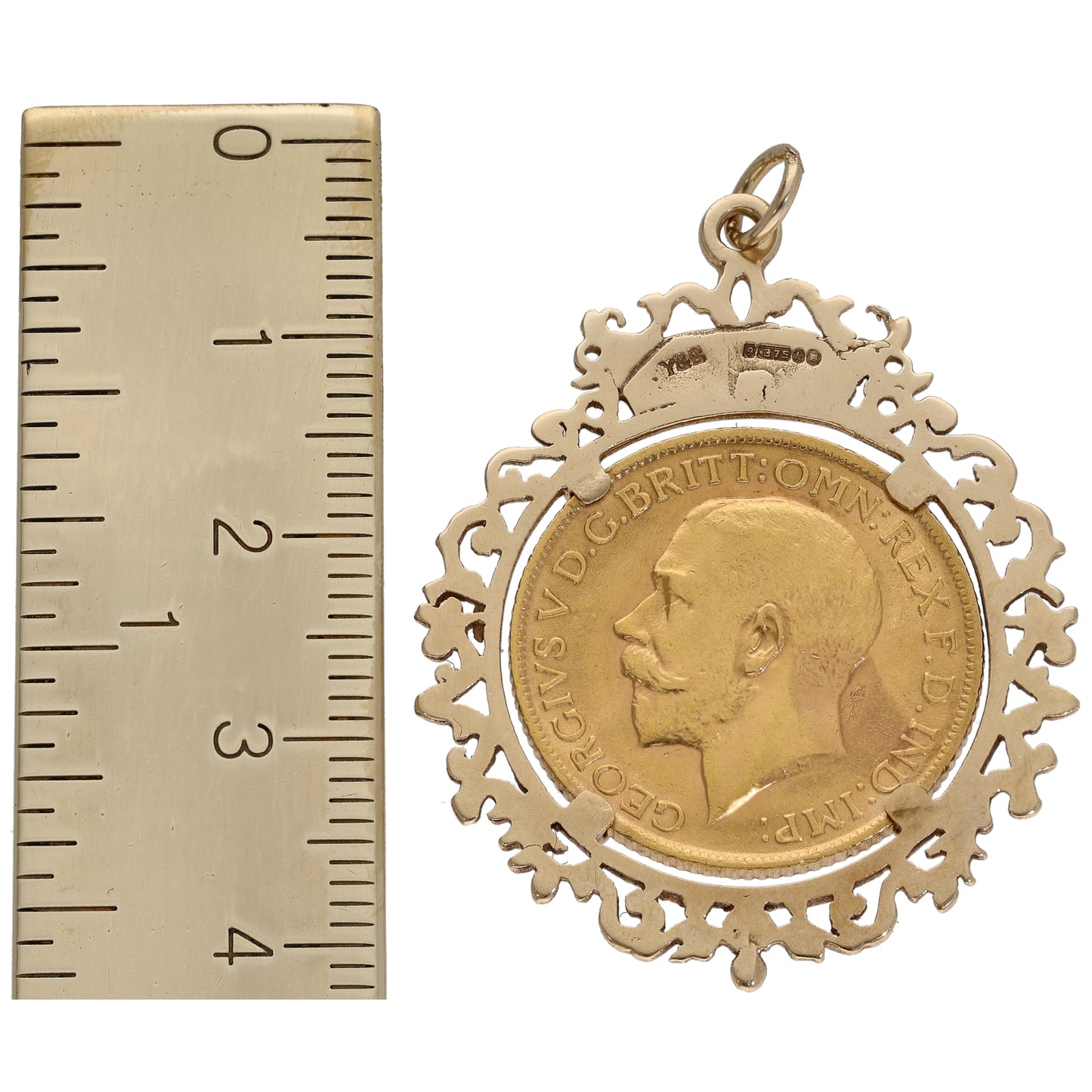 9ct Gold Full Sovereign Coin Pendant