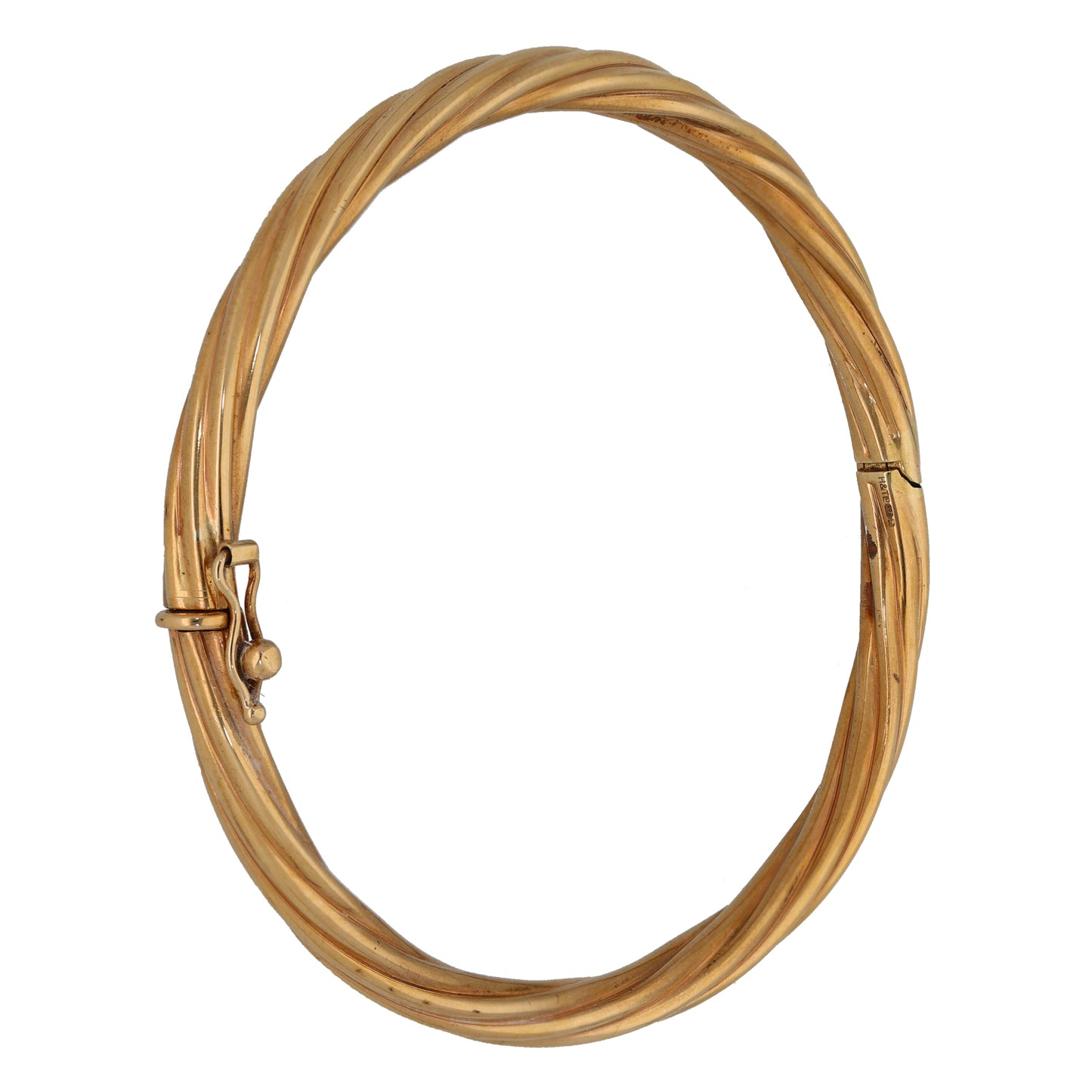 9ct Gold Hinged/Clasp Bangle