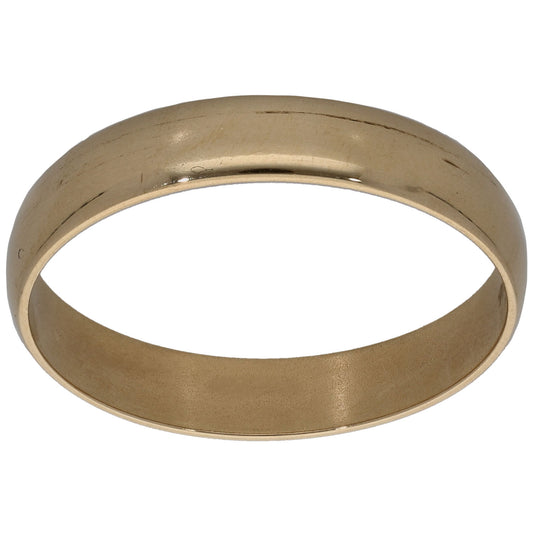 9ct Gold Plain Wedding Ring Size R