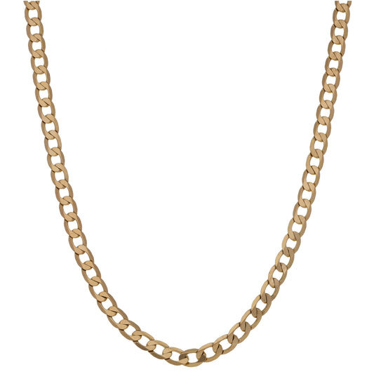 9ct Gold Curb Chain 20"