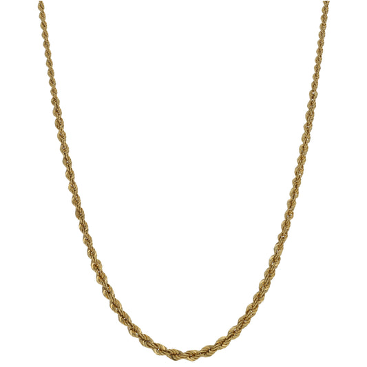 9ct Gold Rope Chain 18"