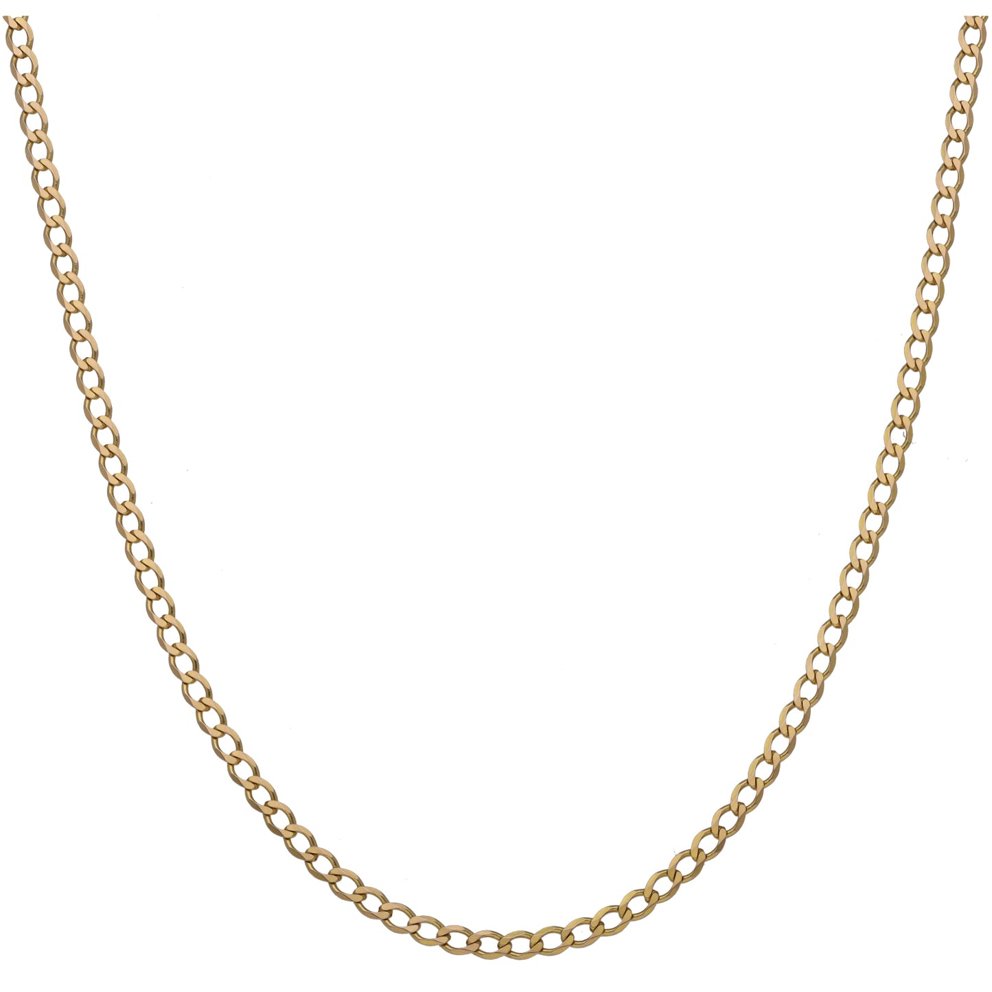 9ct Gold Curb Chain 20"