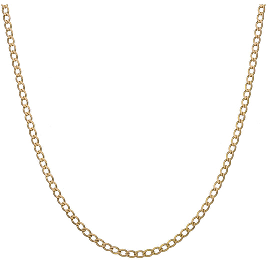 9ct Gold Curb Chain 20"