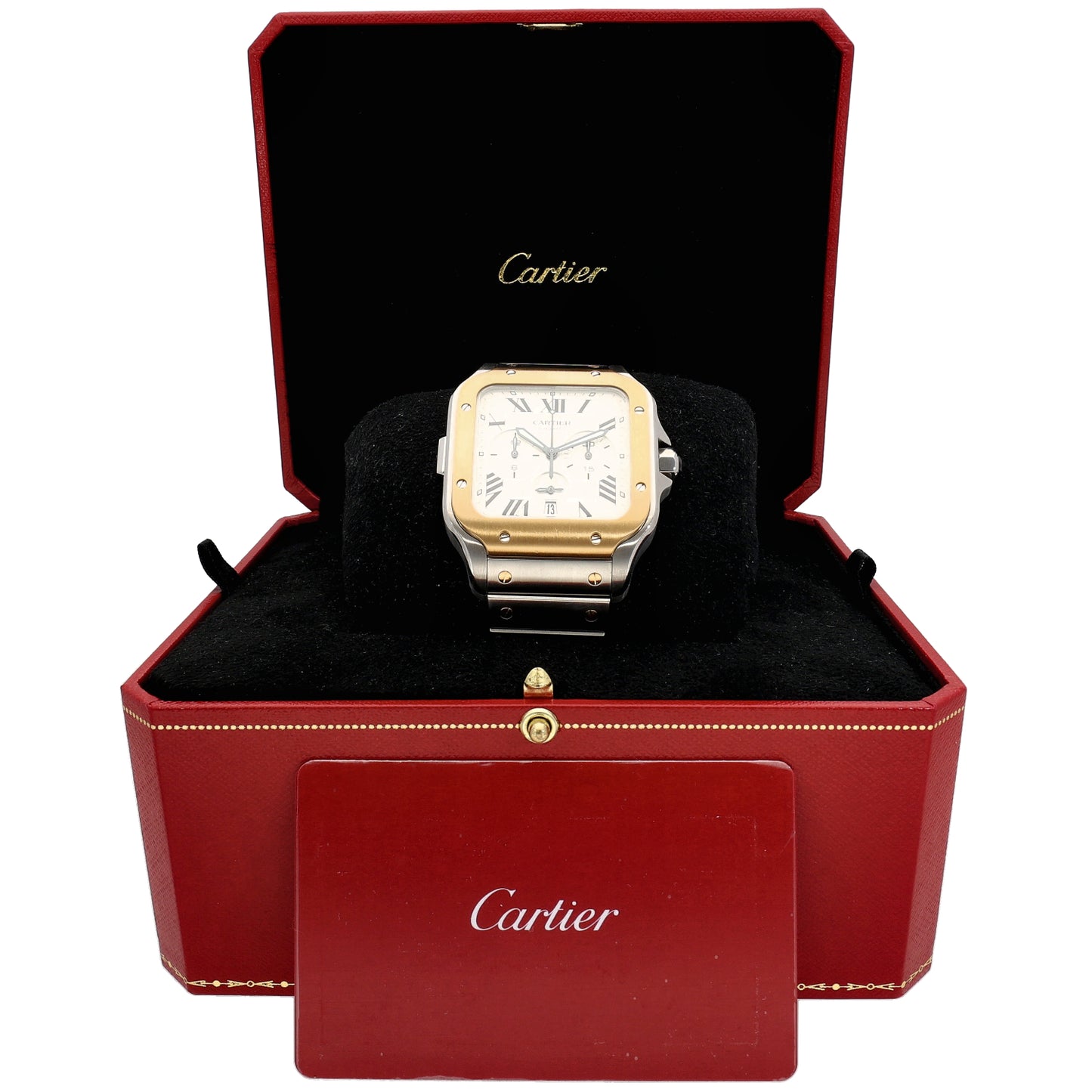 Cartier Santos De Cartier W2SA0008 43mm Bi-Colour Watch