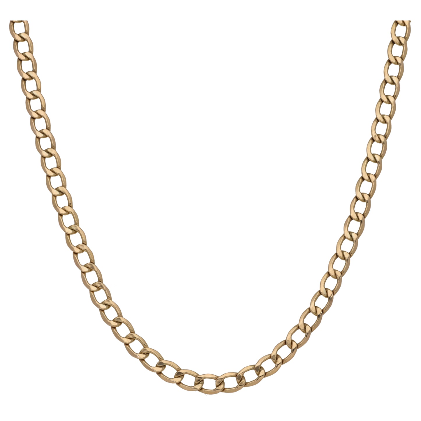 9ct Gold Curb Chain 20"