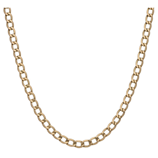 9ct Gold Curb Chain 20"