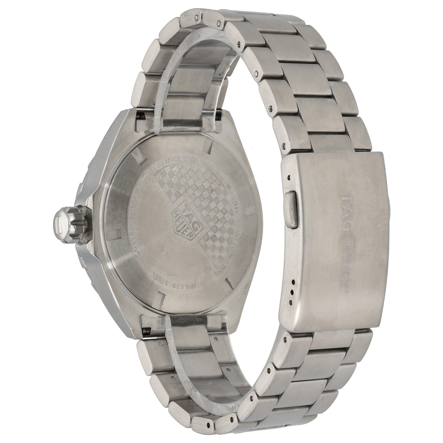 Tag Heuer Formula 1 WAZ1010 stainless steel watch with black chronograph dial and subdials, link bracelet