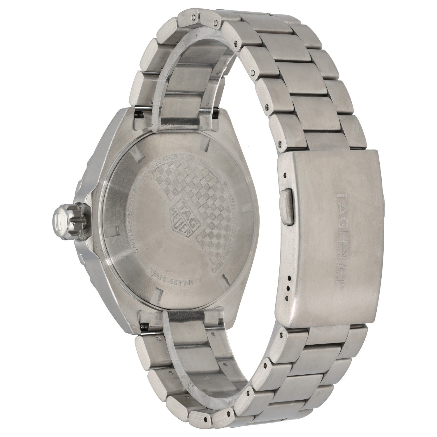 Tag Heuer Formula 1 WAZ1010 stainless steel watch with black chronograph dial and subdials, link bracelet