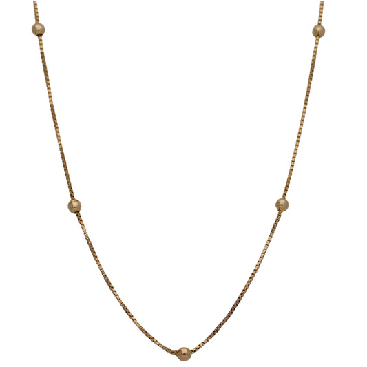 9ct Gold Fancy Necklace 16"