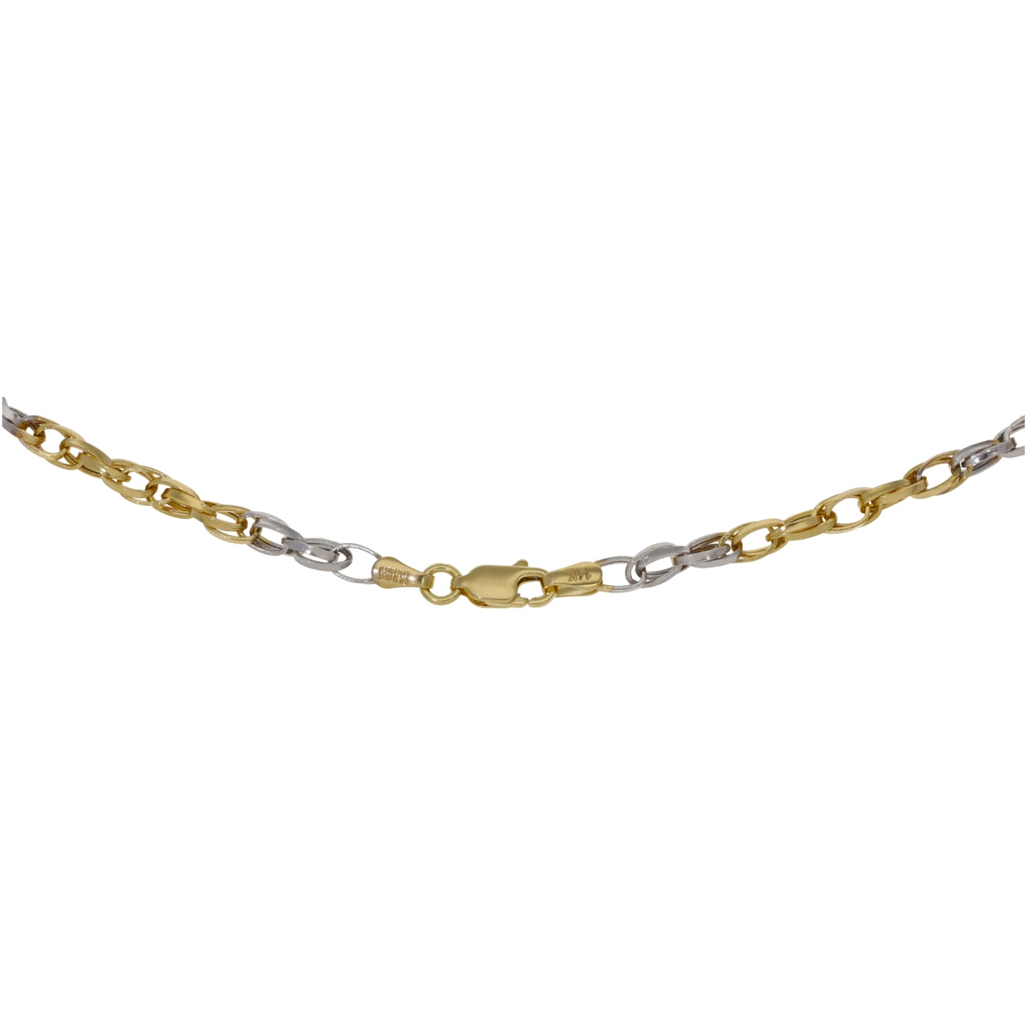 14ct Bi-Colour Gold Other Chain 18"