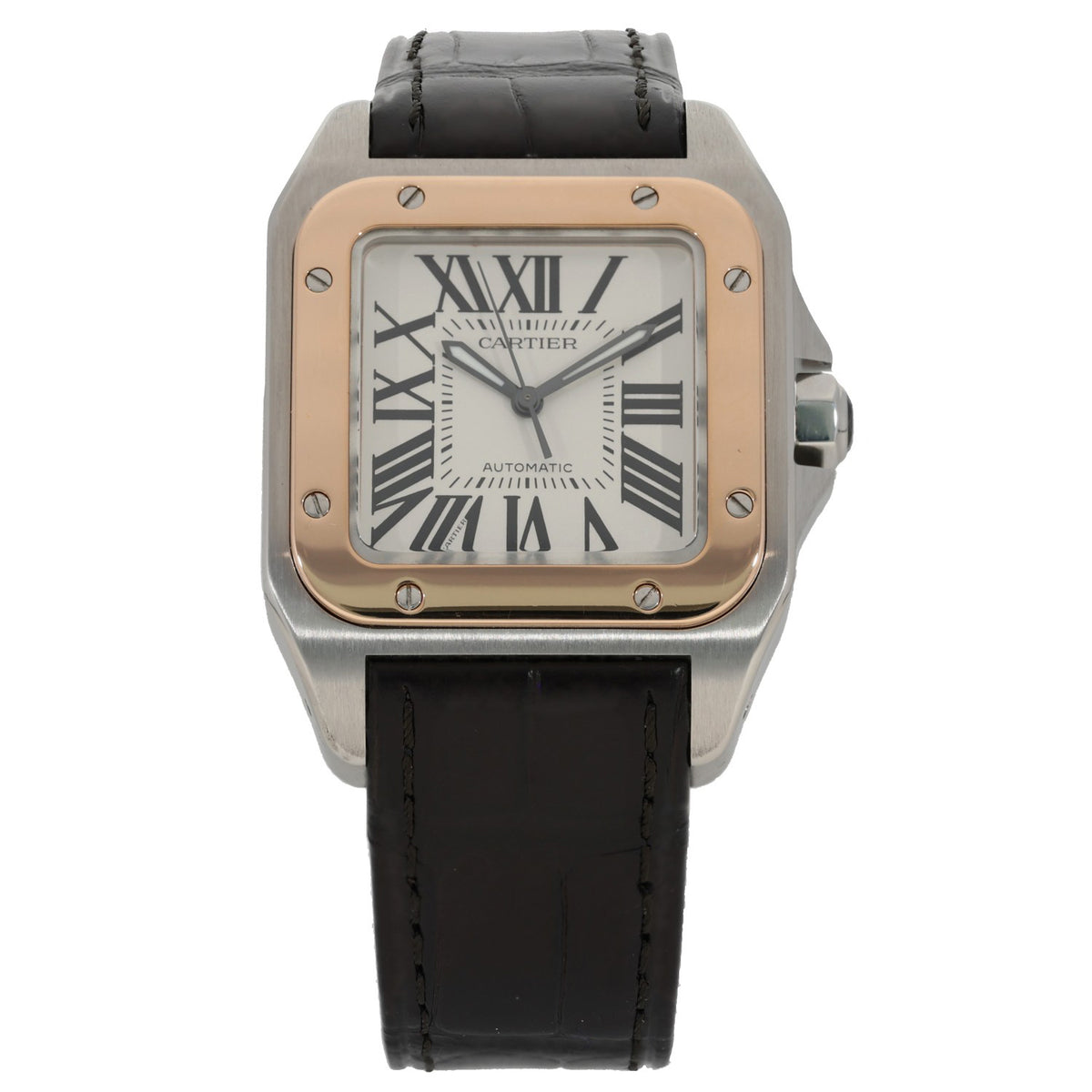 Cartier Santos 100 W20107X7 33mm Stainless Steel Watch