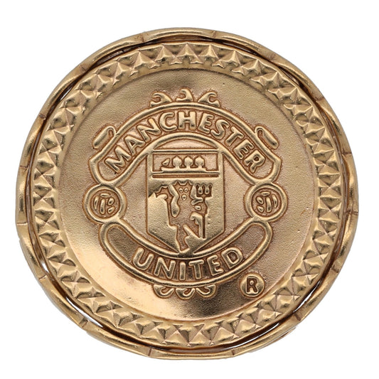 9ct Gold Manchester United Signet Size R