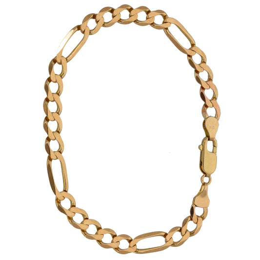 9ct Gold Figaro Bracelet