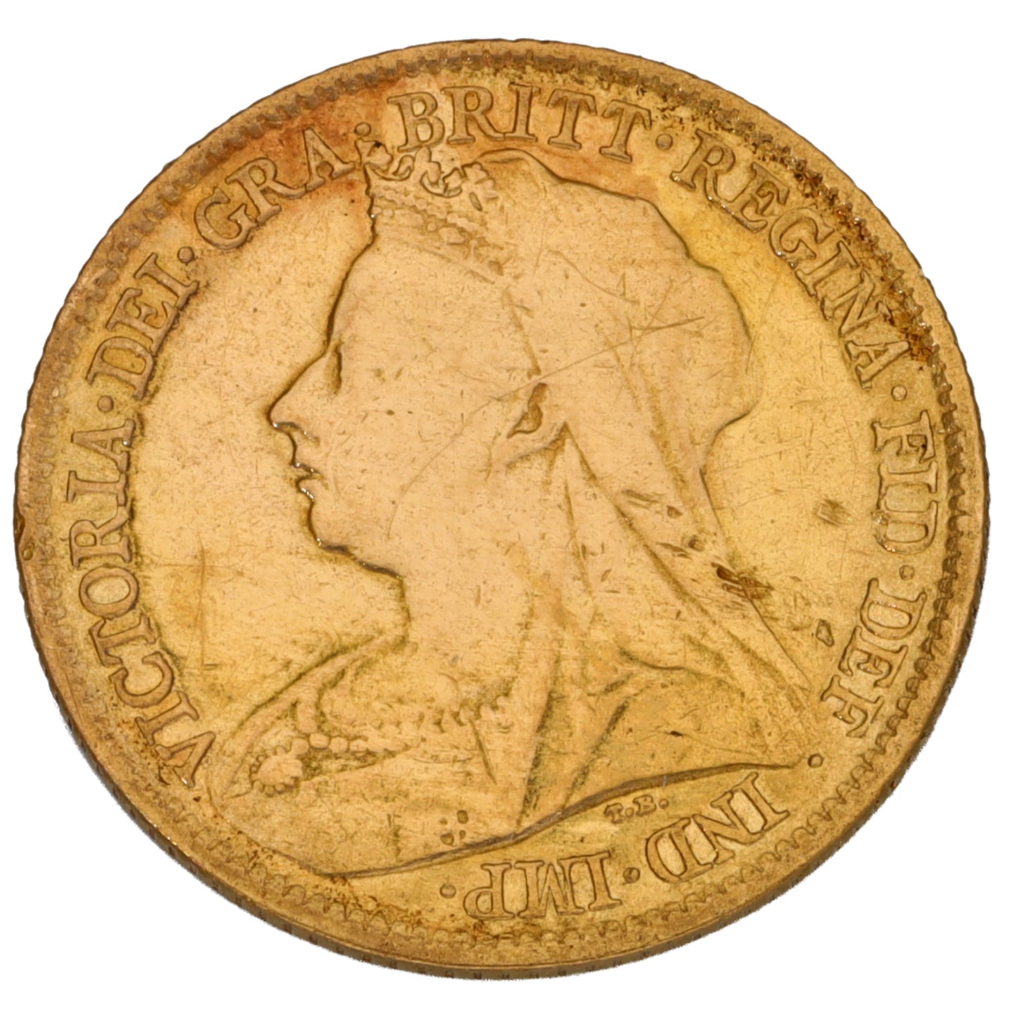 22ct Gold Queen Victoria Half Sovereign Coin 1899