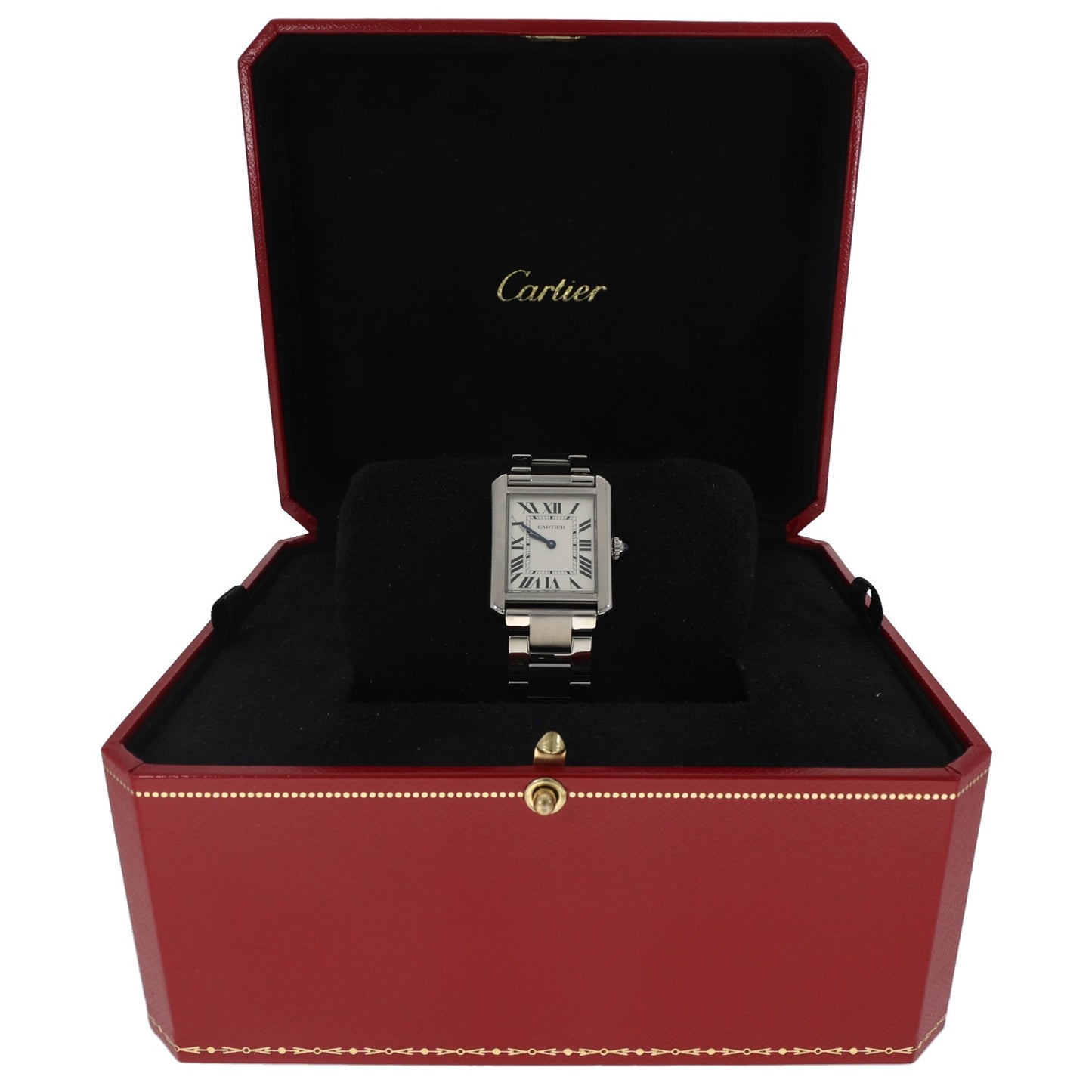 Cartier Tank Solo W5200013, Stainless Steel, White Dial, Box Image