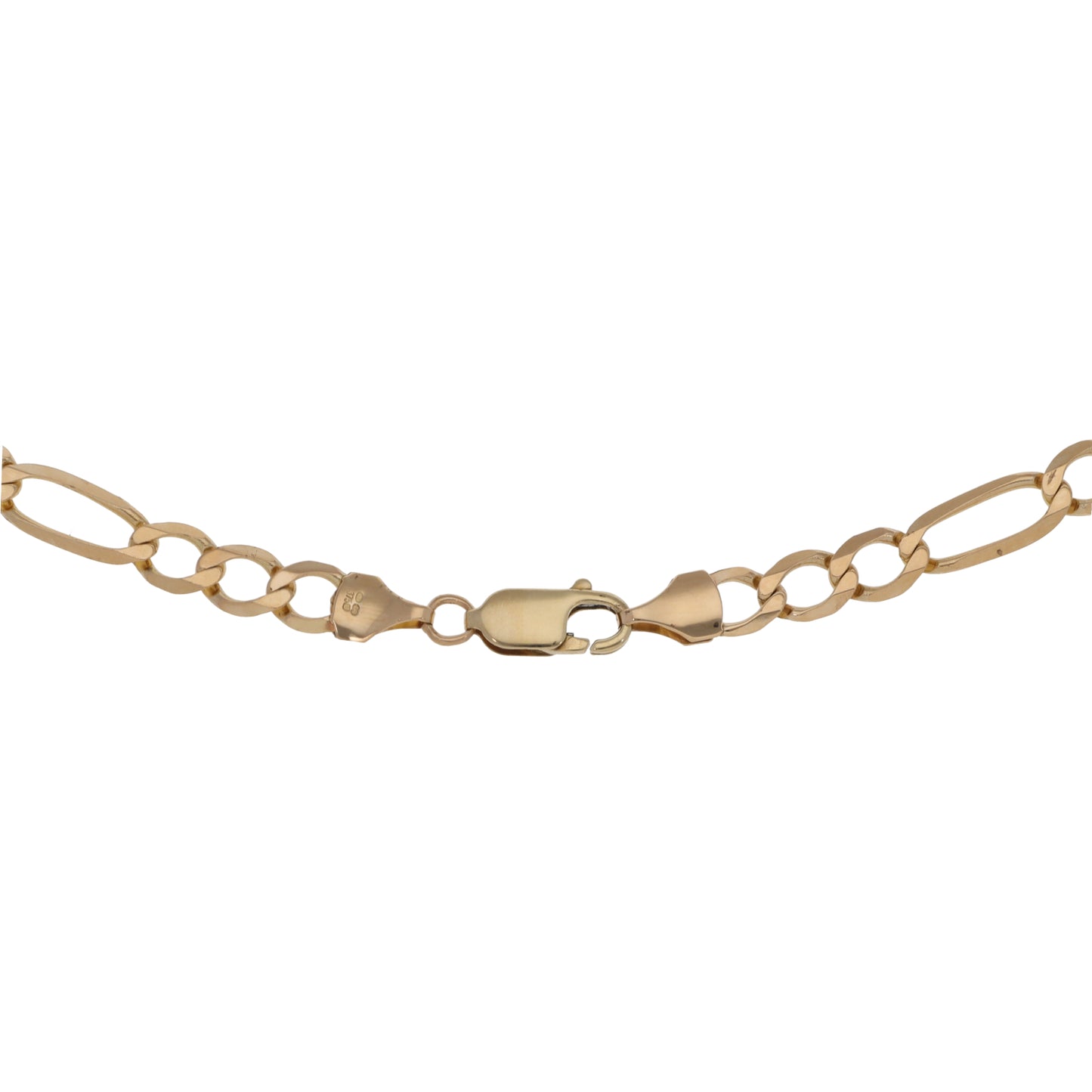 9ct Gold Figaro Chain 19"