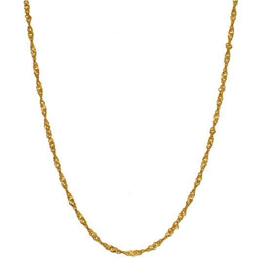 22ct Gold Rope Chain 18"