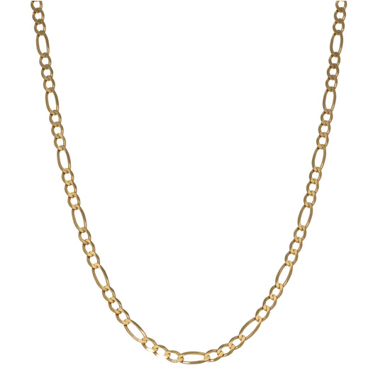 9ct Gold Figaro Chain 18"