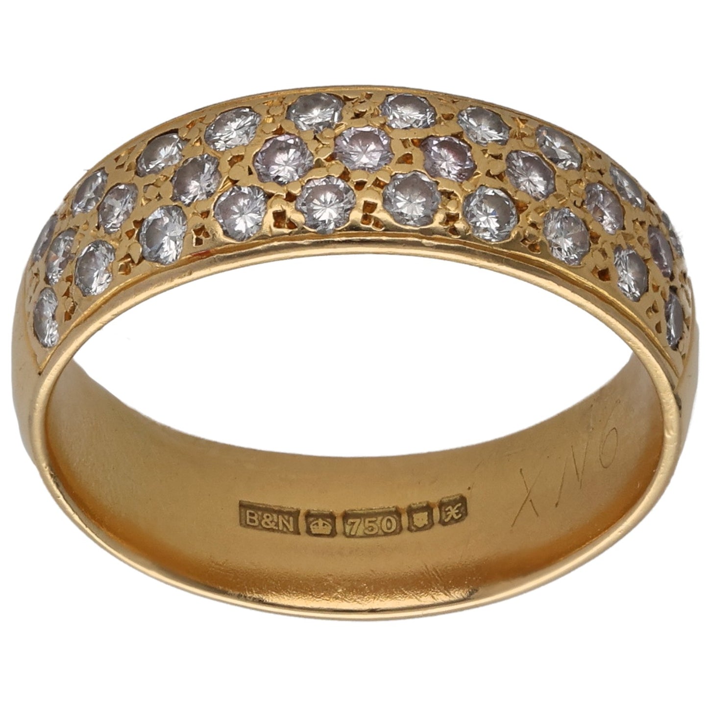 18ct Gold 0.58ct Diamond Alternative Ring Size M