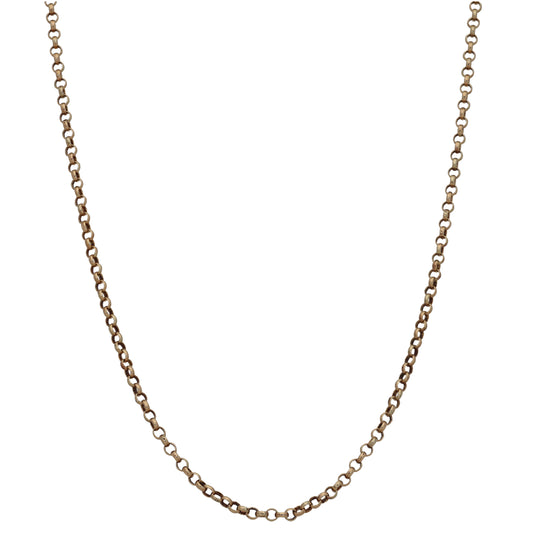 9ct Gold Belcher Chain 18"