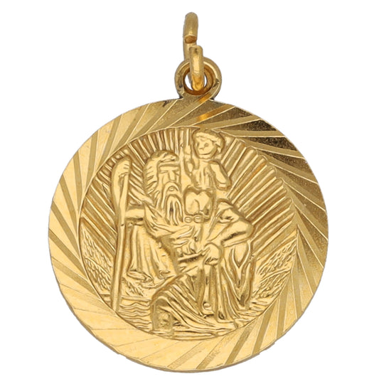 9ct Gold St Christopher Pendant