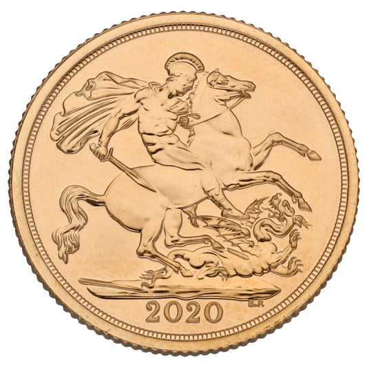 22ct Gold Queen Elizabeth II Full Sovereign Coin 2020