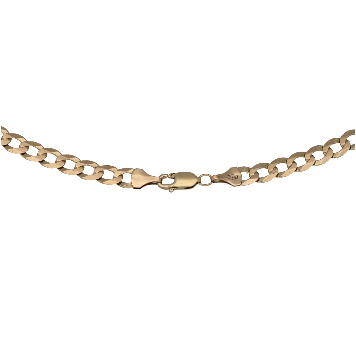 9ct Gold Curb Chain 20"